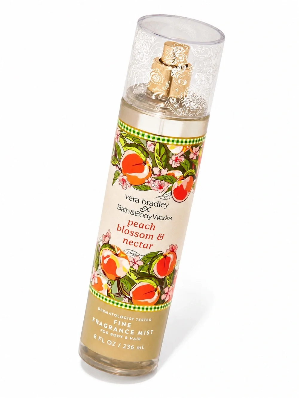 Vera Bradley x Bath & Body Works Peach Blossom & Nectar Fine Mist 8oz NWT